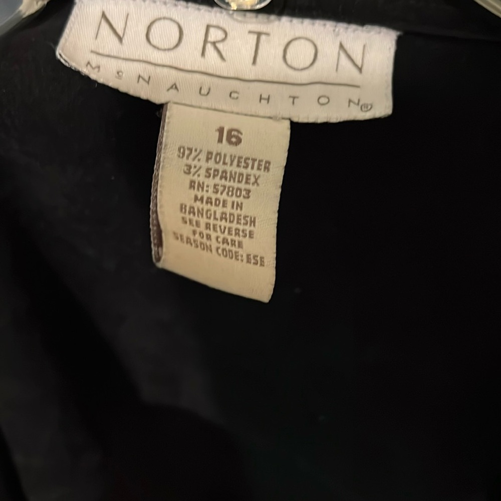 Norton menaughton black button down suede jacket 16